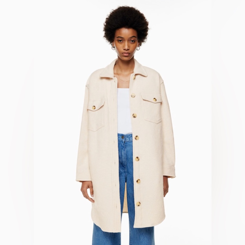 Aritzia Wilfred Free Ganna Shirt Jacket Women’s Large EUC